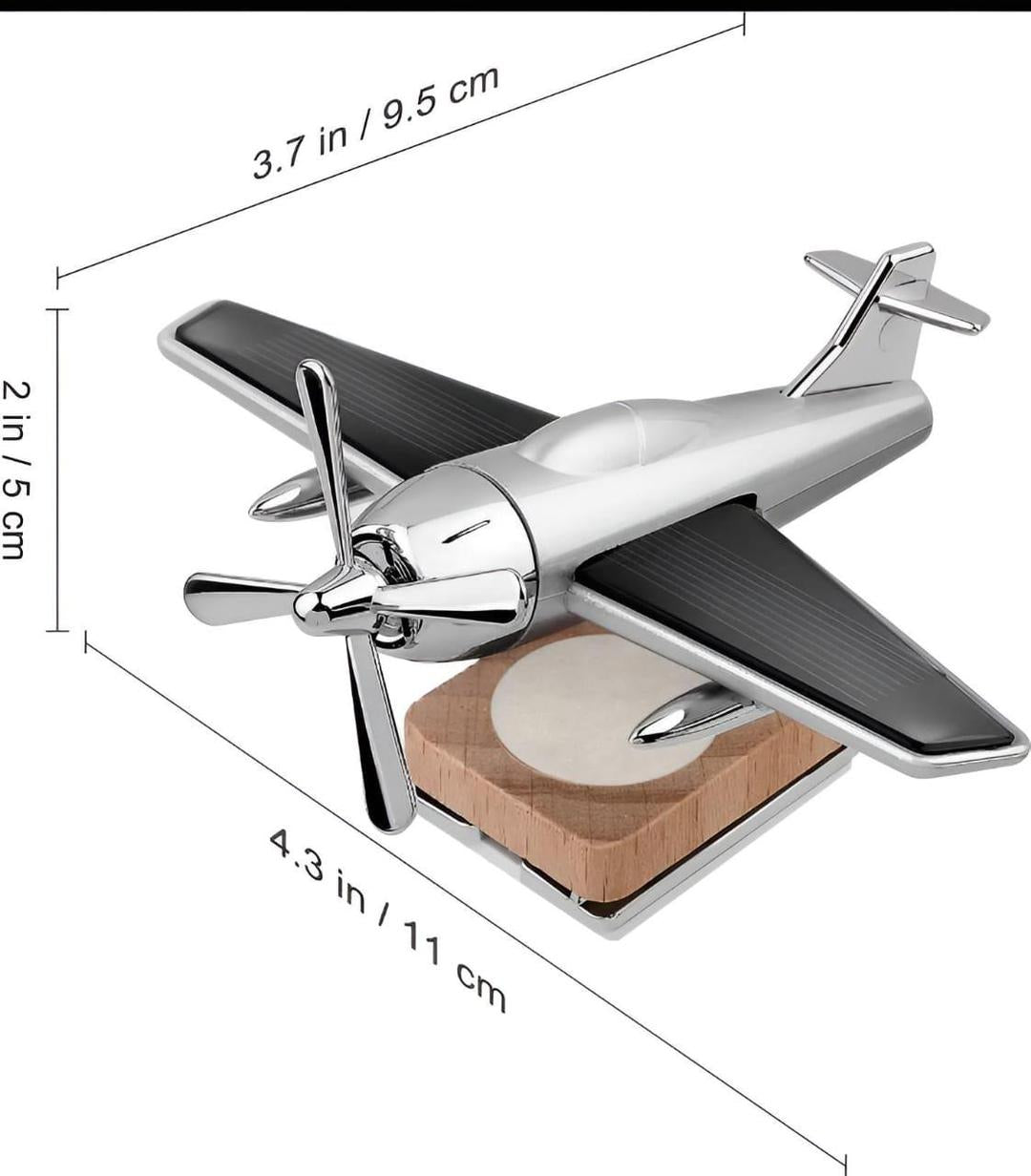 🚀 Car Air Fresheners Ornaments Solar Airplane Car Diffuser Fragrance Aromatherapy Diffuser Desk Ornaments for Car Office Home
