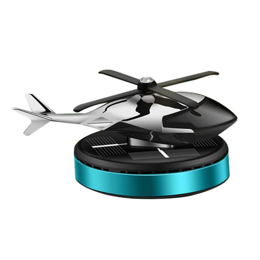 Car Air Freshener, Helicopter Solar Energy Rotating Aromatherapy Diffuser, Automotive Aluminum Alloy Interior Accessories, Car Fresheners, Natural French Fragrance for Car & Home