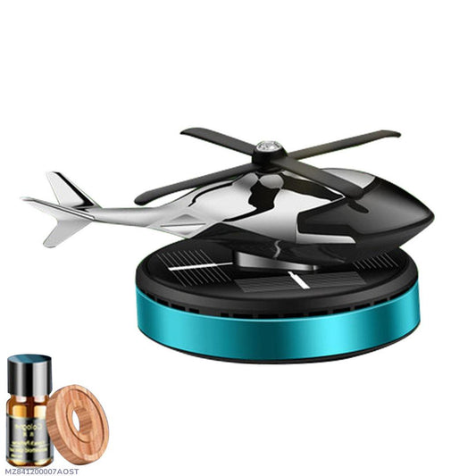 Car Air Freshener, Helicopter Solar Energy Rotating Aromatherapy Diffuser, Automotive Aluminum Alloy Interior Accessories, Car Fresheners, Natural French Fragrance for Car & Home