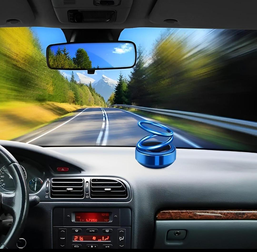 Car Interior Accessories, Solar Power Car Rotating Ring Suspension Decoration, Air Purifier, Car Decor Gift Home and office decorate decorate