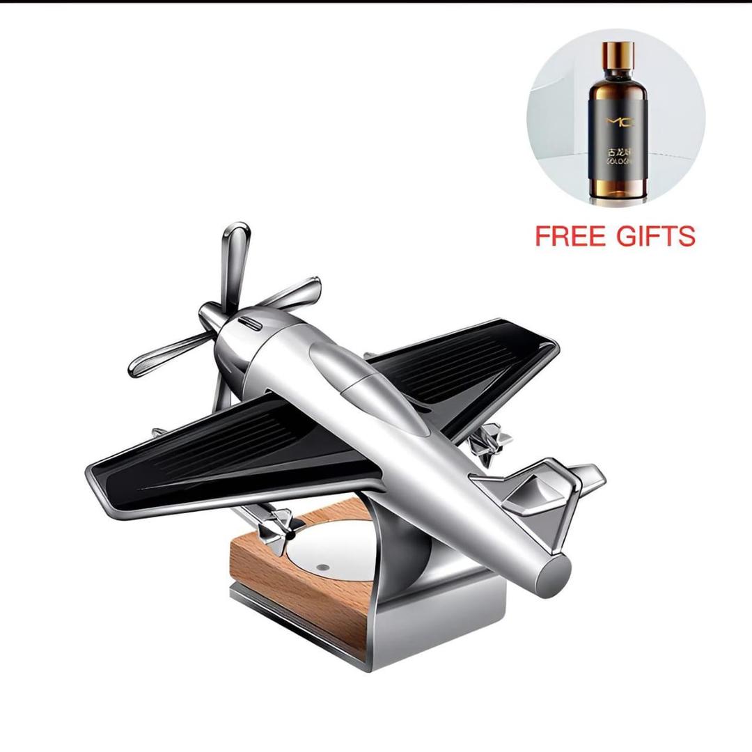 🚀 Car Air Fresheners Ornaments Solar Airplane Car Diffuser Fragrance Aromatherapy Diffuser Desk Ornaments for Car Office Home