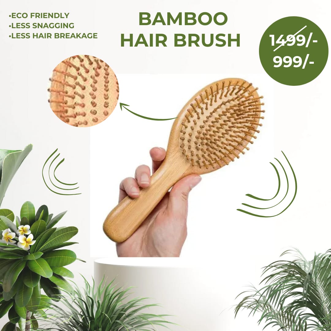 ✨Wet Hair ✨Brush Bamboo ✨Detangling Brush, ✨Natural Wooden ✨Paddle, Organic ✨Hairbrush for ✨Women, Men & Kids – Gentle on Hair & Scalp